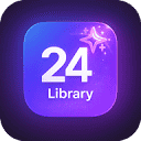 24library.com logo