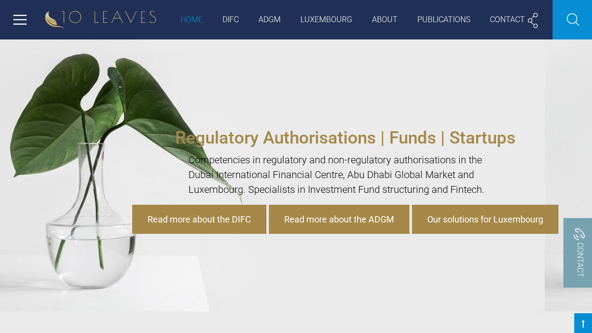 10leaves.ae 官网首页截图
