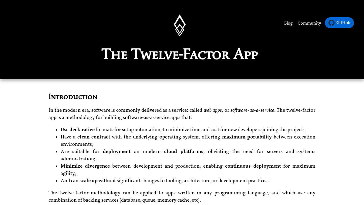 12factor.net 官网首页截图