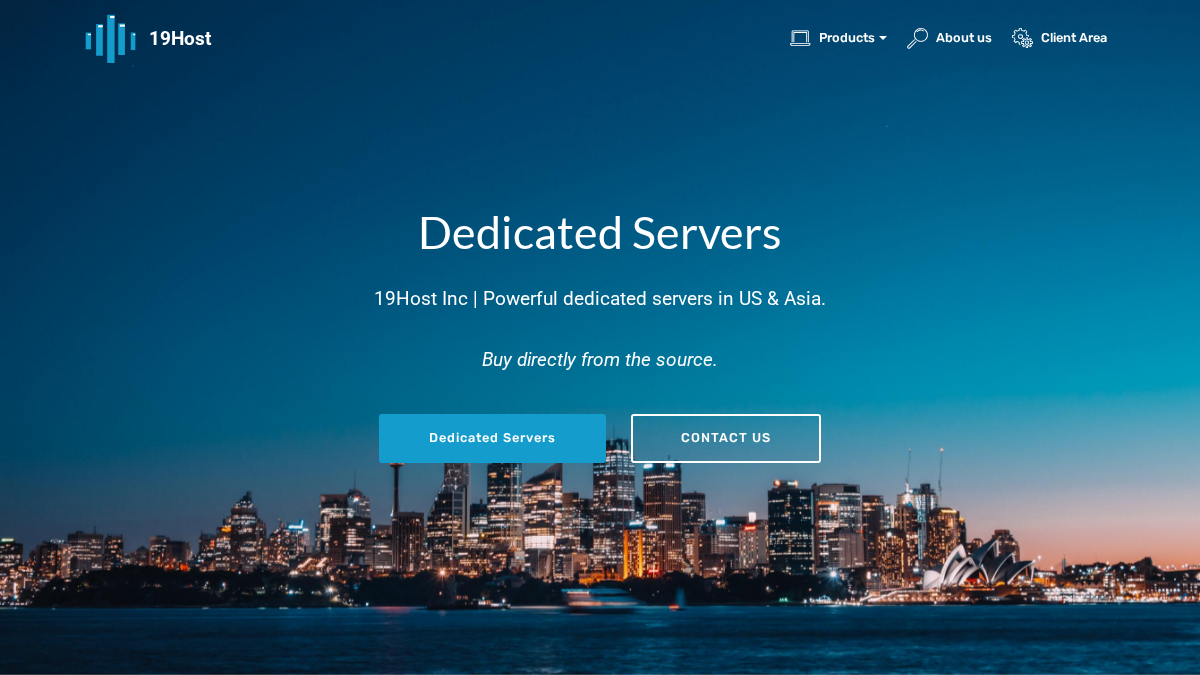19host.com 官网首页截图