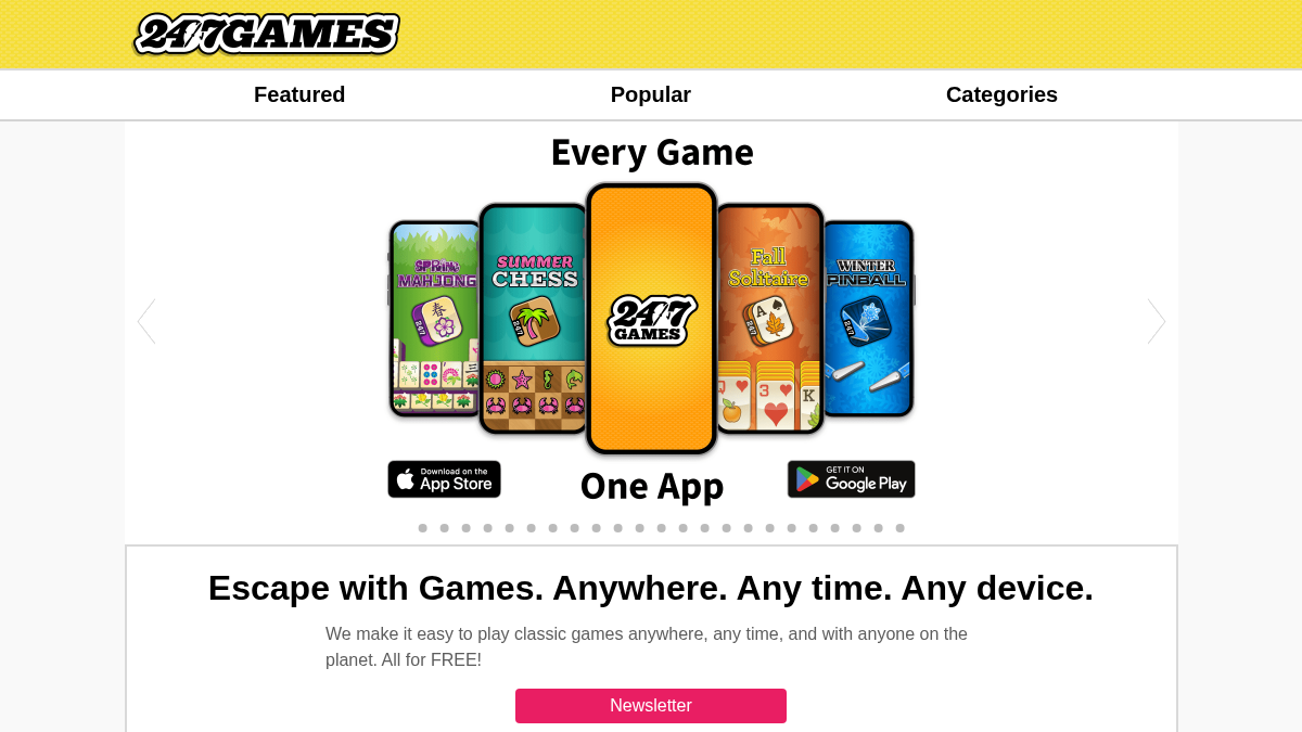 247games.com 官网首页截图