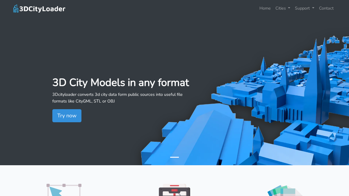 3dcityloader.com 官网首页截图