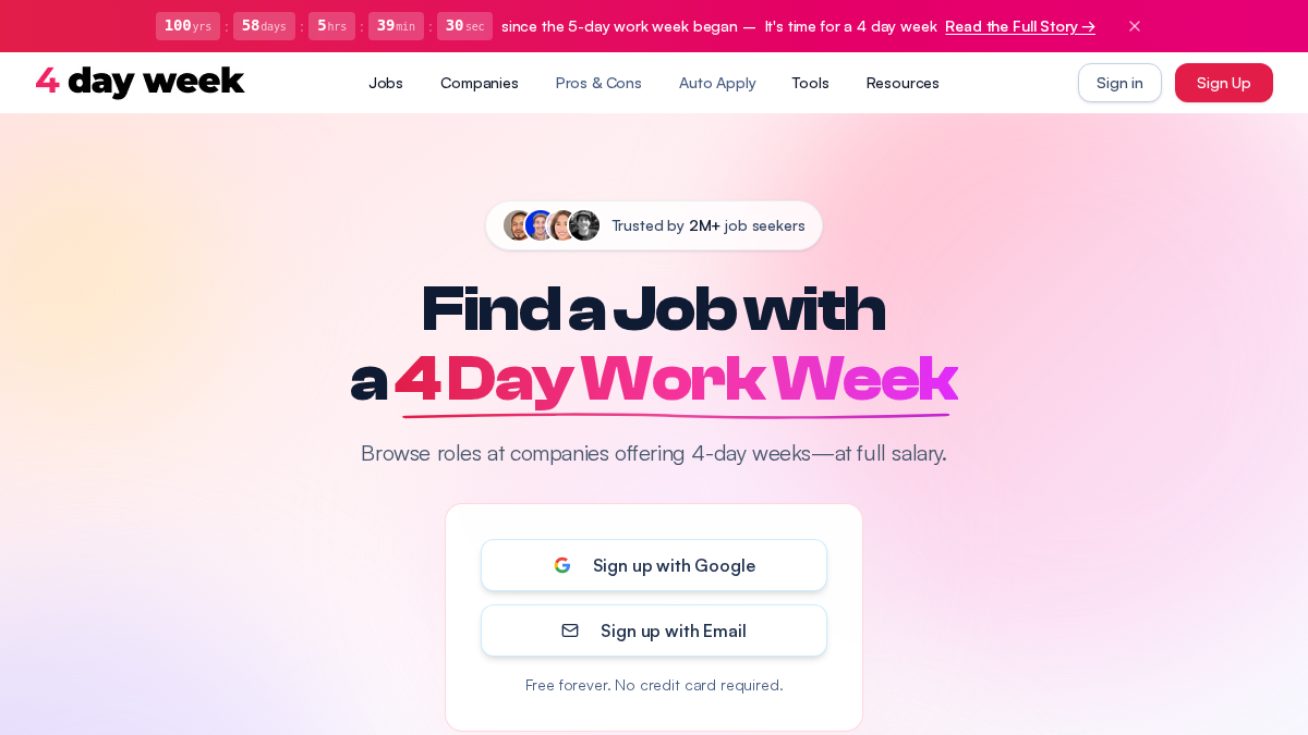 4dayweek.io 官网首页截图