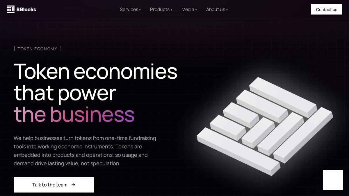 8blocks.io 官网首页截图