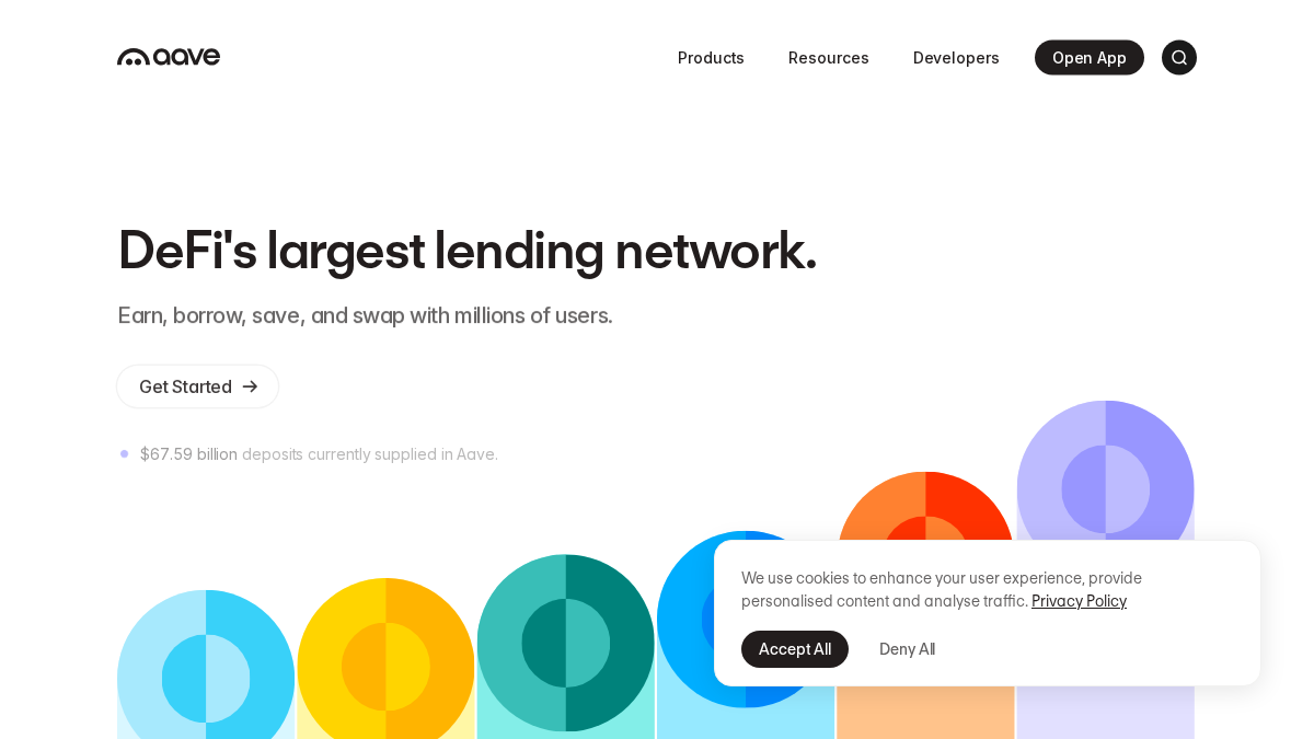 aave.dev 官网首页截图
