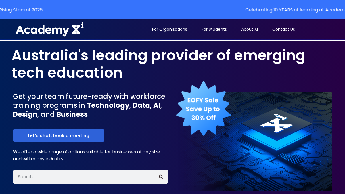 academyxi.com 官网首页截图