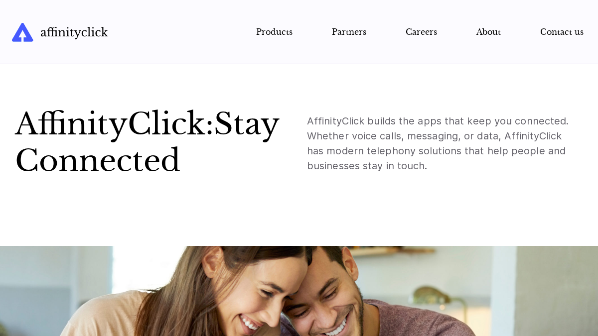 affinityclick.com 官网首页截图