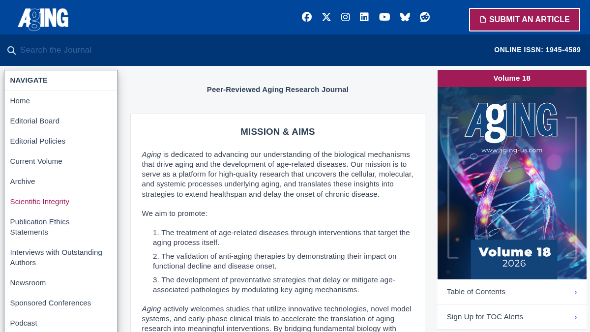 aging-us.com 官网首页截图