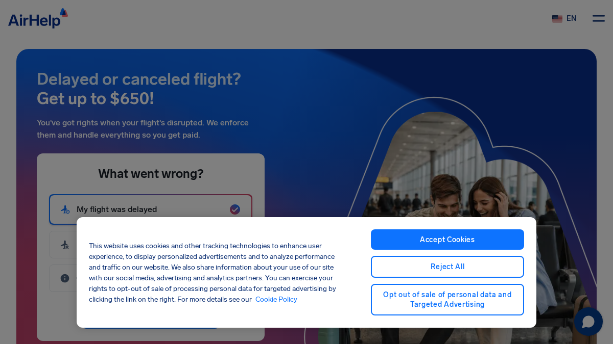 airhelp.com 官网首页截图