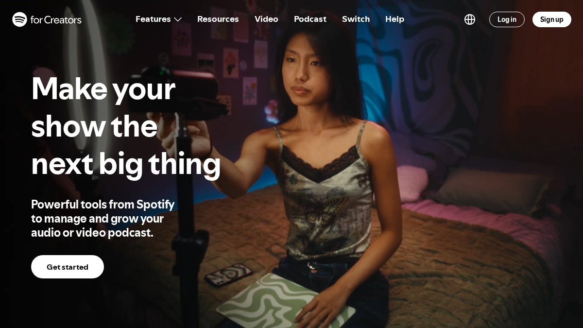 anchor.fm 官网首页截图