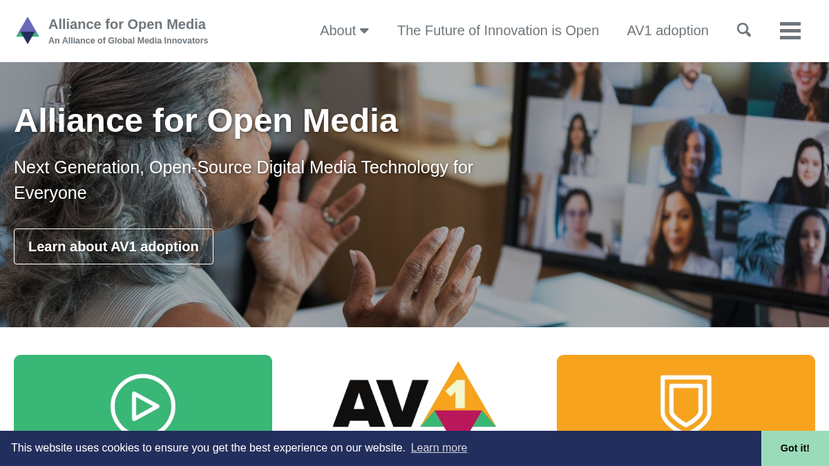 aomedia.org 官网首页截图