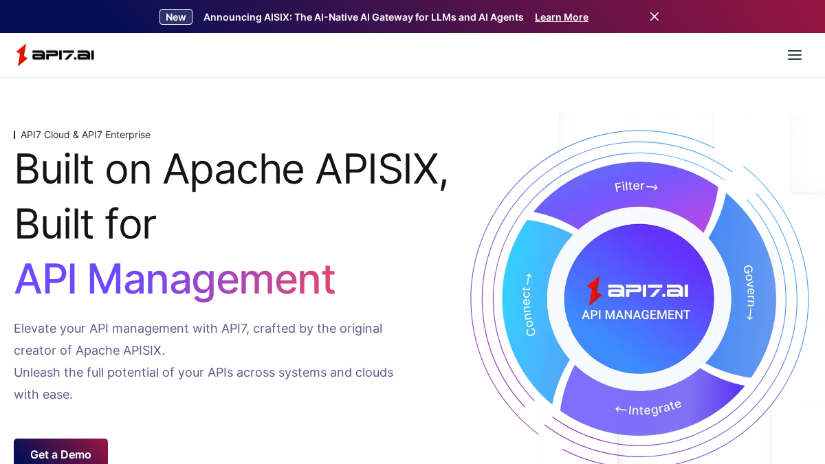 api7.ai 官网首页截图