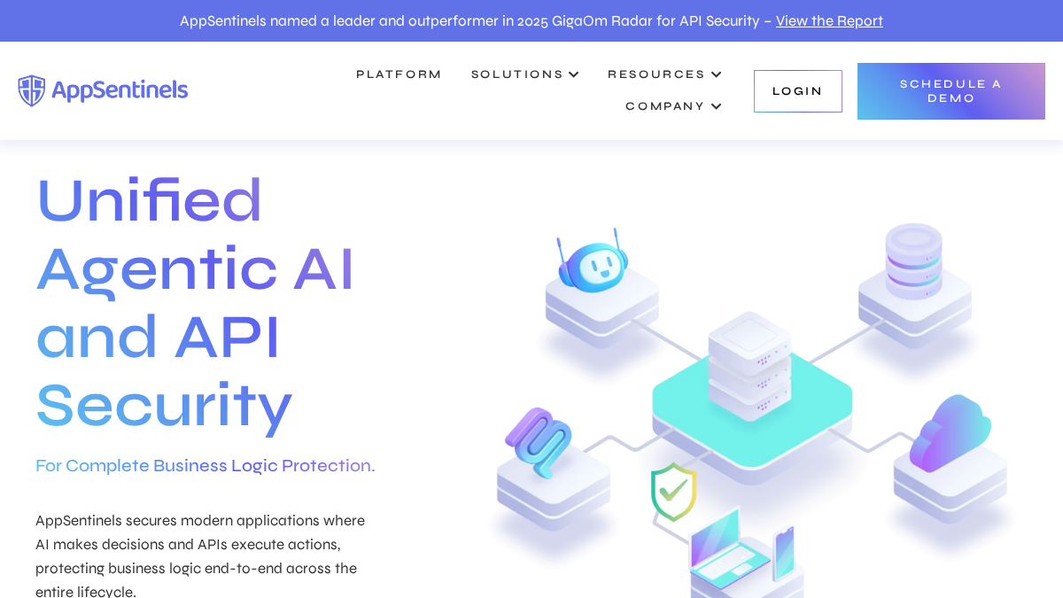 appsentinels.ai 官网首页截图