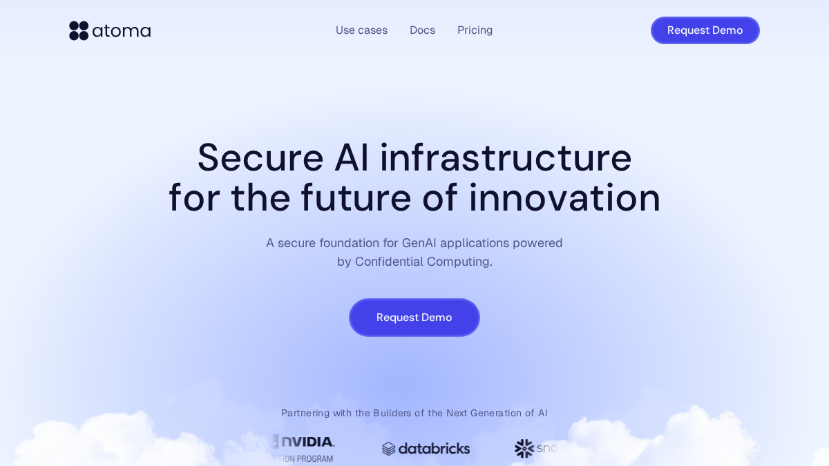 atoma.ai 官网首页截图