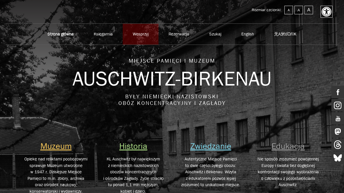 auschwitz.org 官网首页截图
