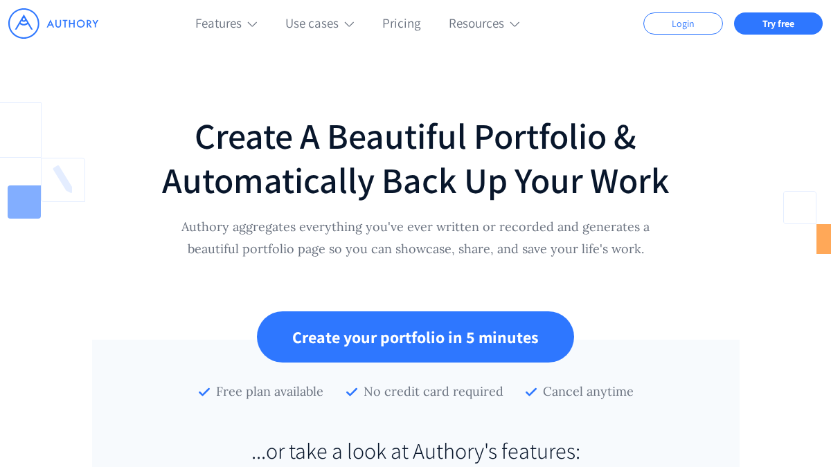 authory.com 官网首页截图