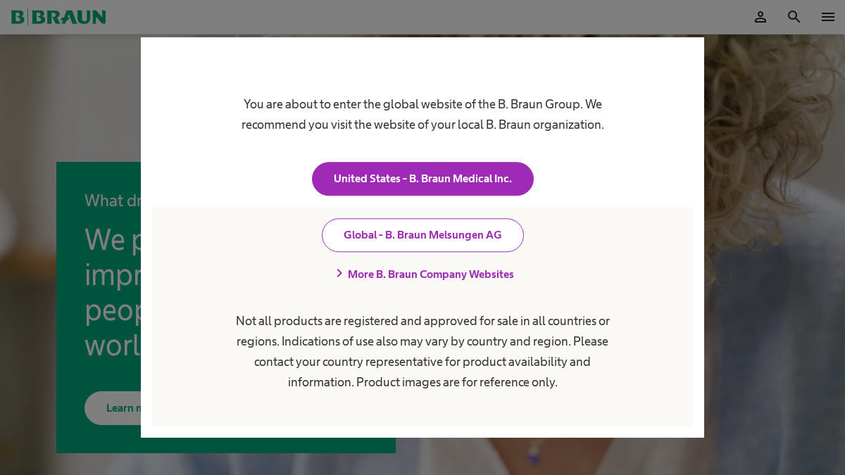 b-braun.com 官网首页截图