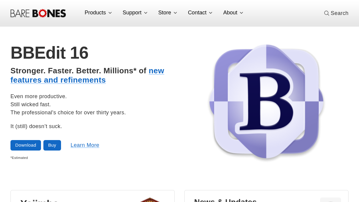 barebones.com 官网首页截图