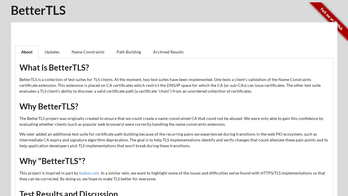bettertls.com 官网首页截图