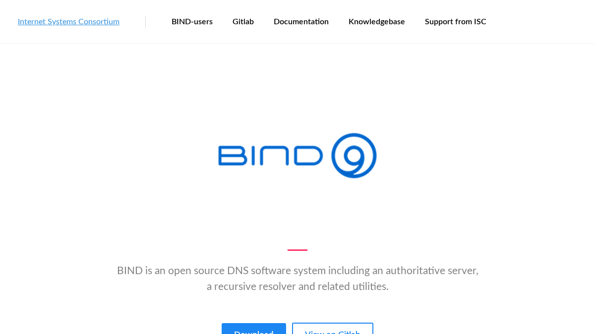 bind9.net 官网首页截图