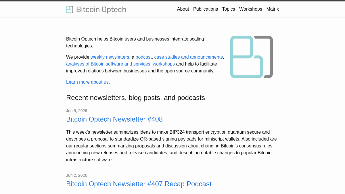 bitcoinops.org 官网首页截图