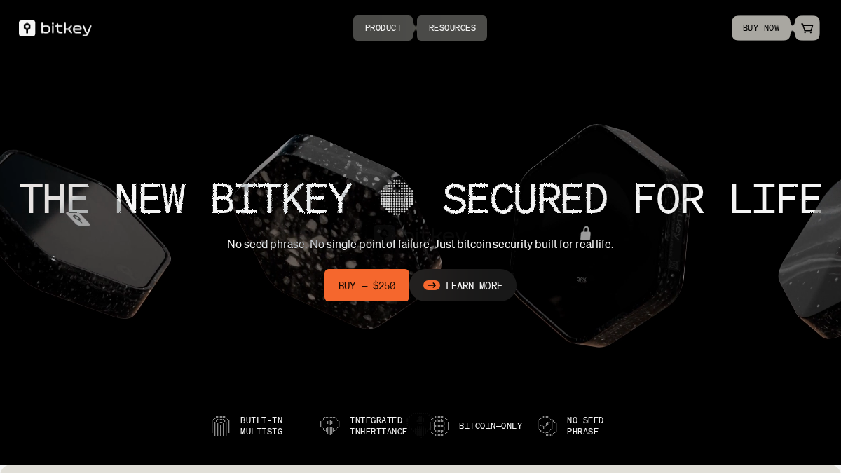 bitkey.world 官网首页截图