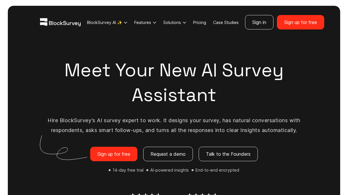 blocksurvey.io 官网首页截图