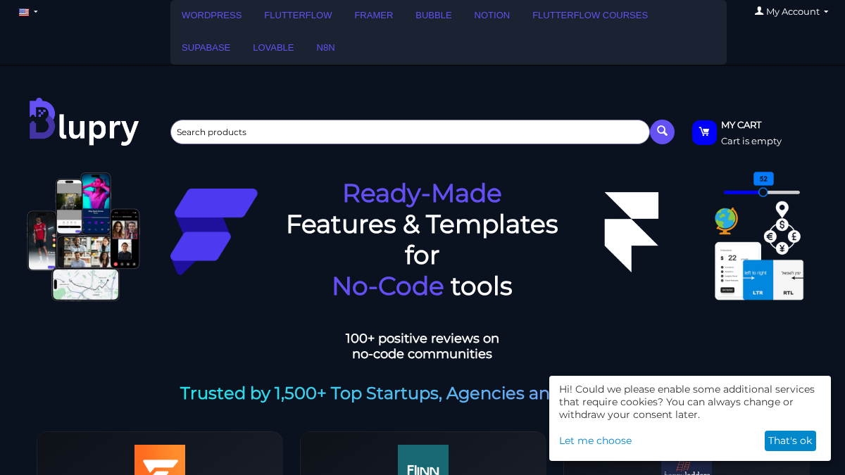 blupry.io 官网首页截图