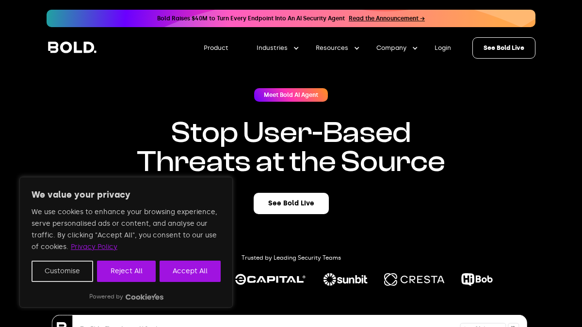 bold.security 官网首页截图