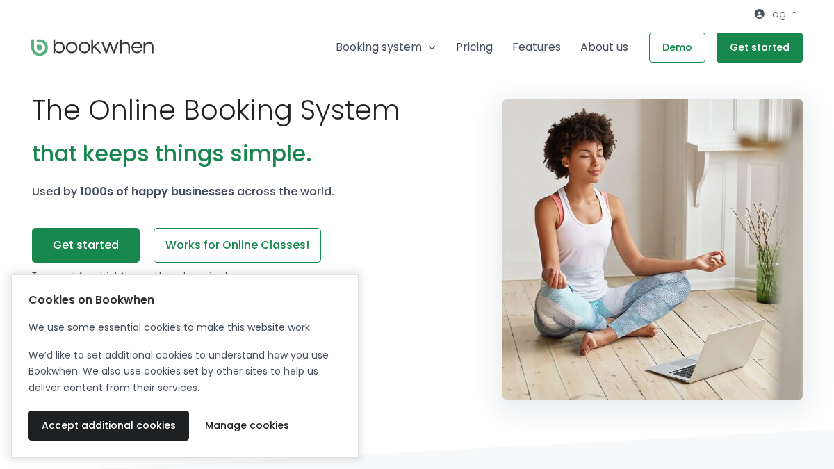 bookwhen.com 官网首页截图