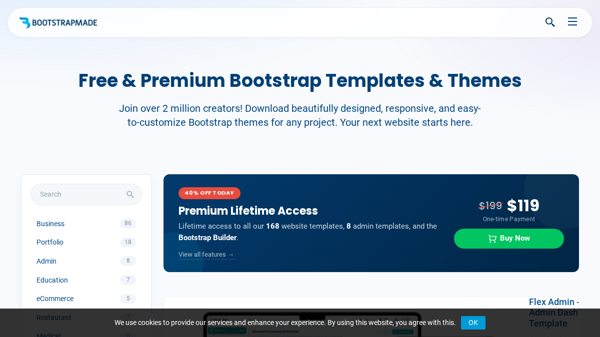 bootstrapmade.com 官网首页截图