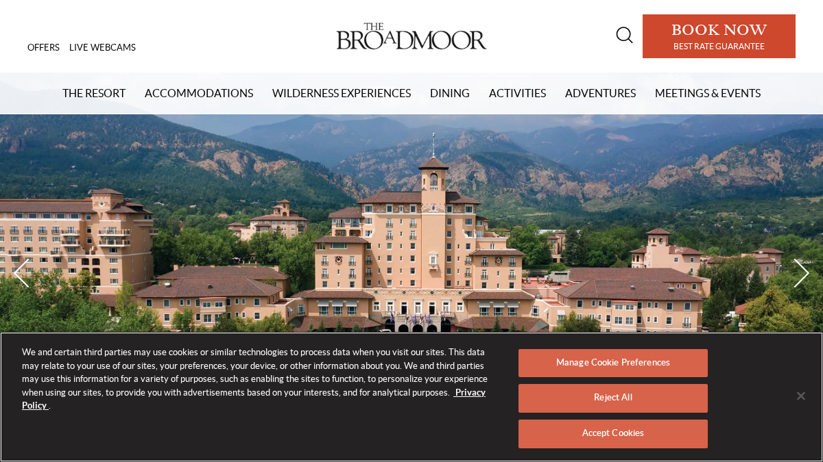 broadmoor.com 官网首页截图