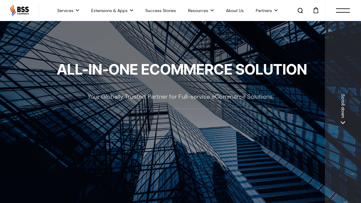 bsscommerce.com 官网首页截图