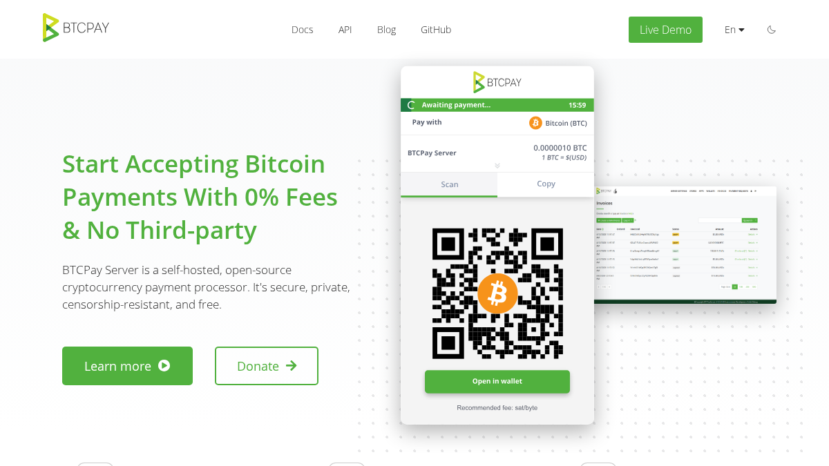 btcpayserver.org 官网首页截图