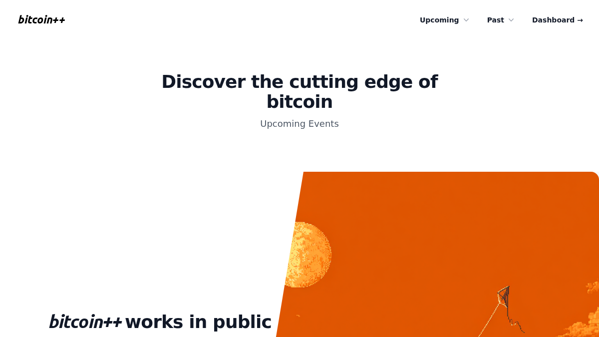 btcplusplus.dev 官网首页截图
