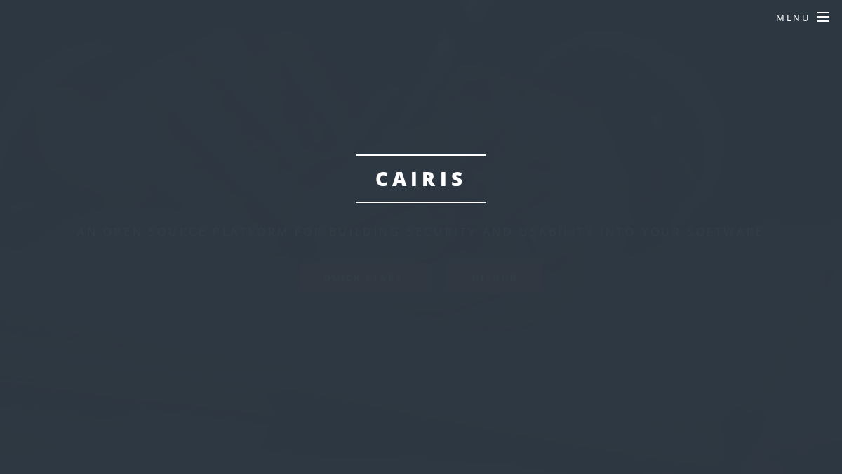cairis.org 官网首页截图