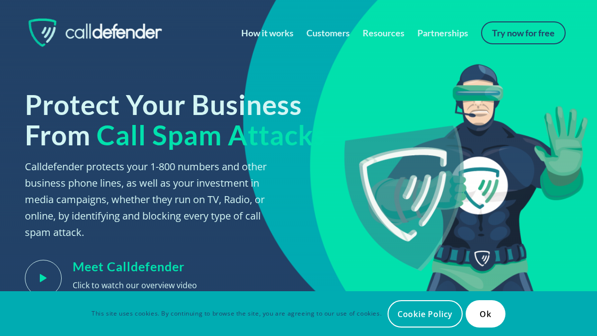calldefender.io 官网首页截图