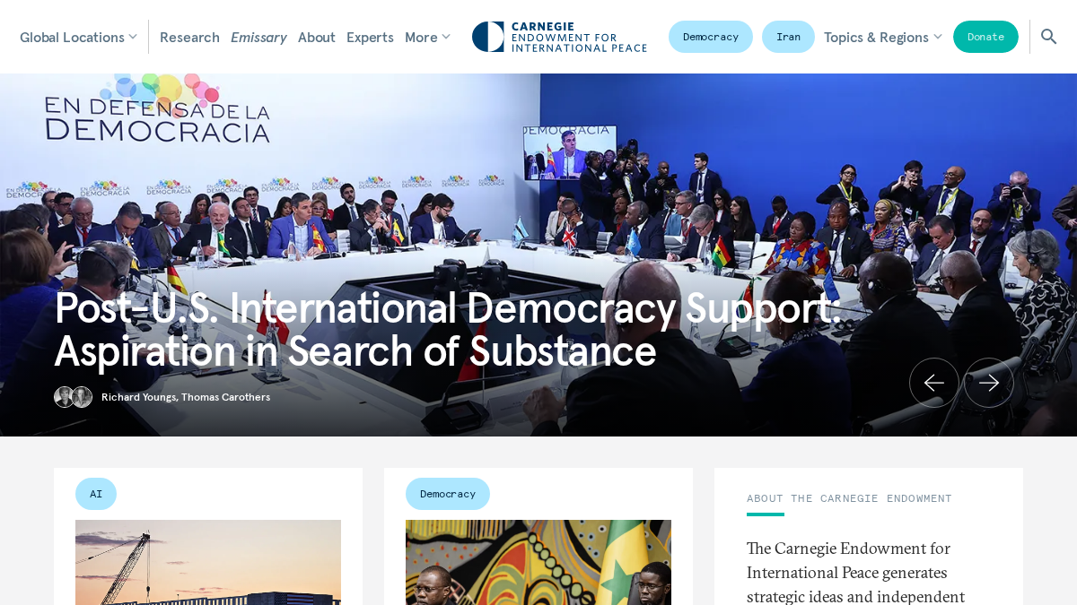 carnegieendowment.org 官网首页截图