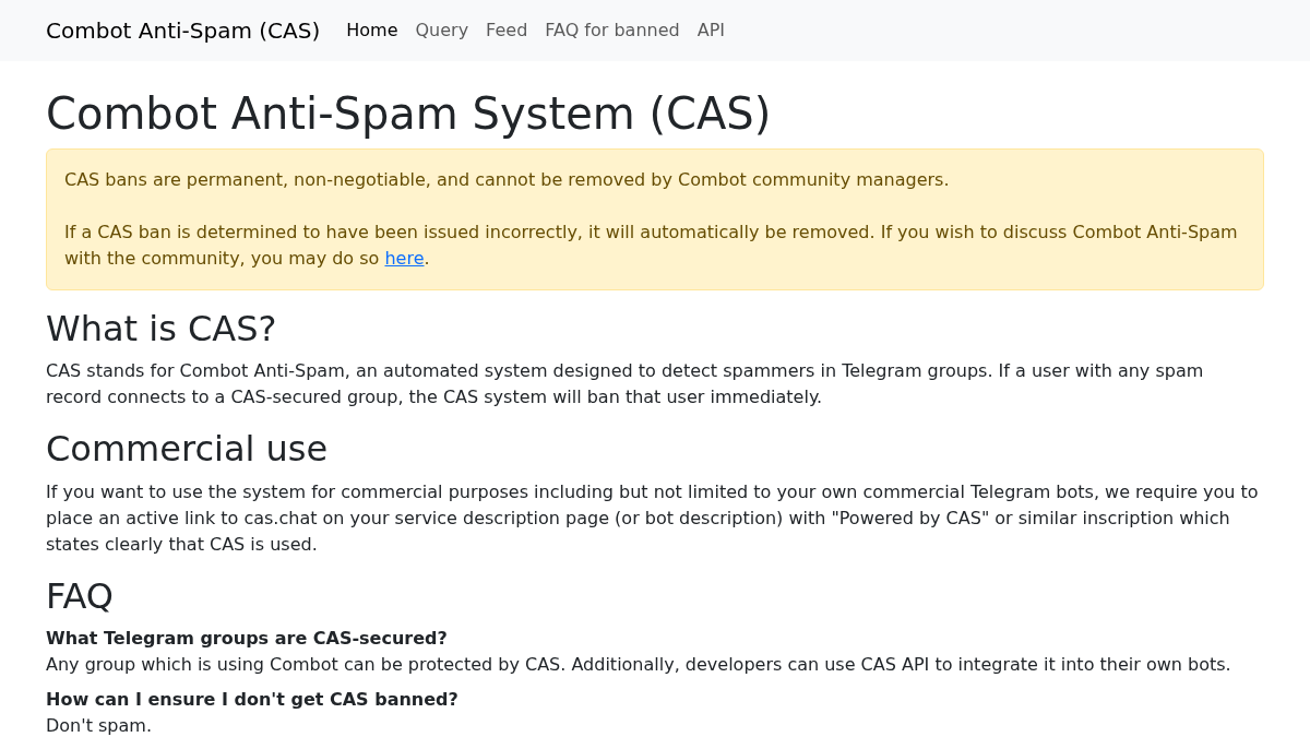 cas.chat 官网首页截图