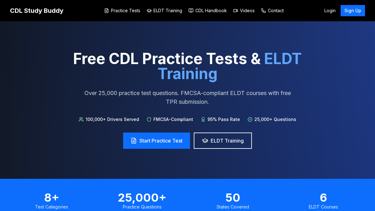 cdlstudybuddy.com 官网首页截图