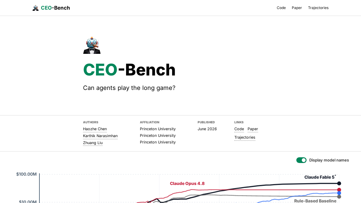 ceobench.com 官网首页截图