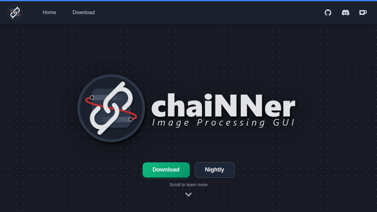 chainner.app 官网首页截图
