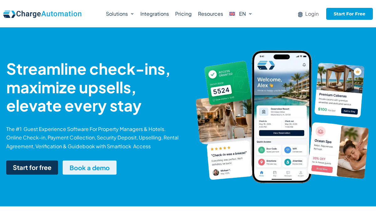chargeautomation.com 官网首页截图