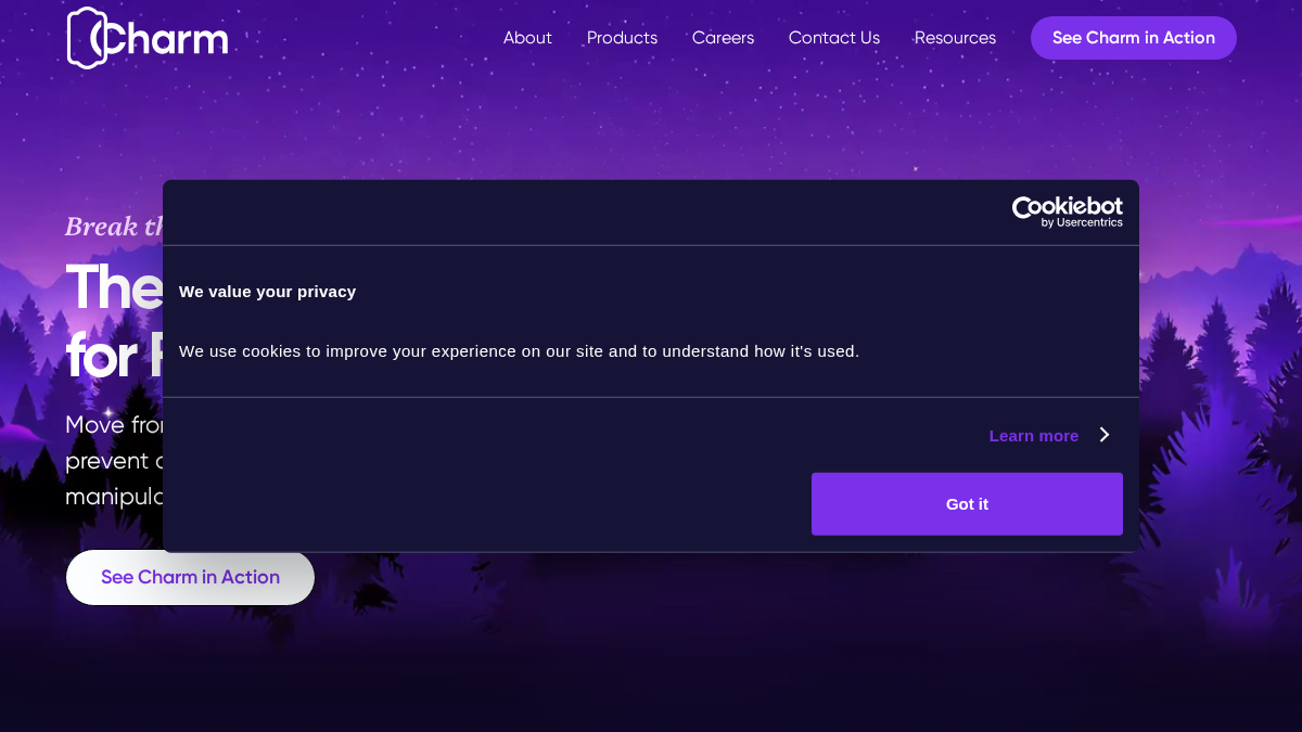 charmsecurity.com 官网首页截图