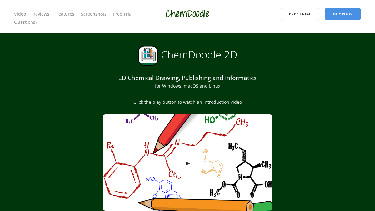 chemdoodle.com 官网首页截图