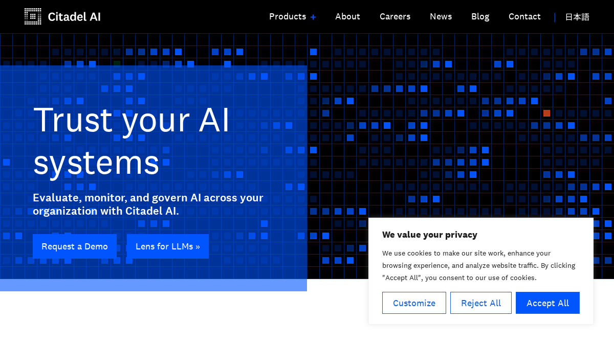 citadel-ai.com 官网首页截图