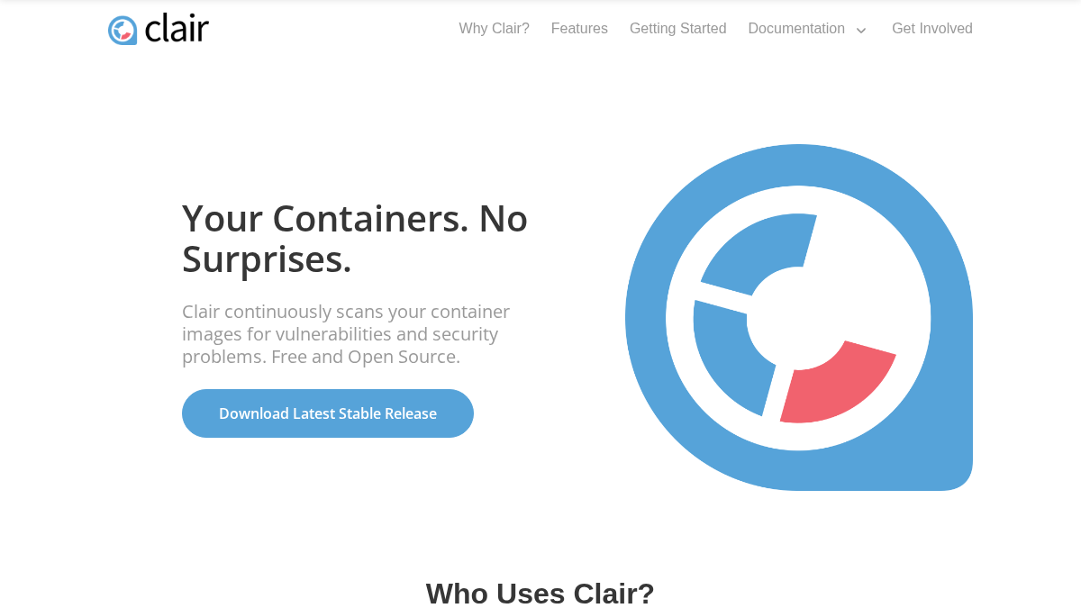 clairproject.org 官网首页截图
