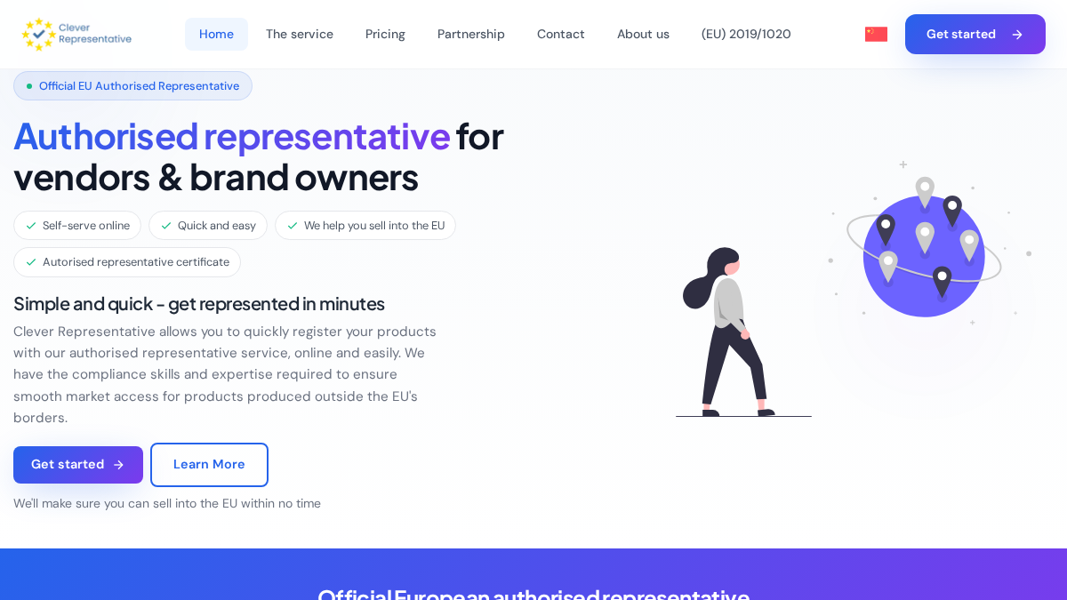 cleverrepresentative.eu 官网首页截图