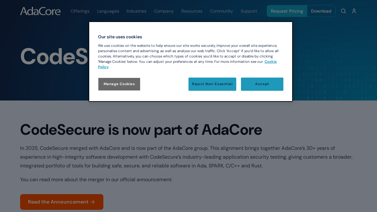 codesonar.com 官网首页截图
