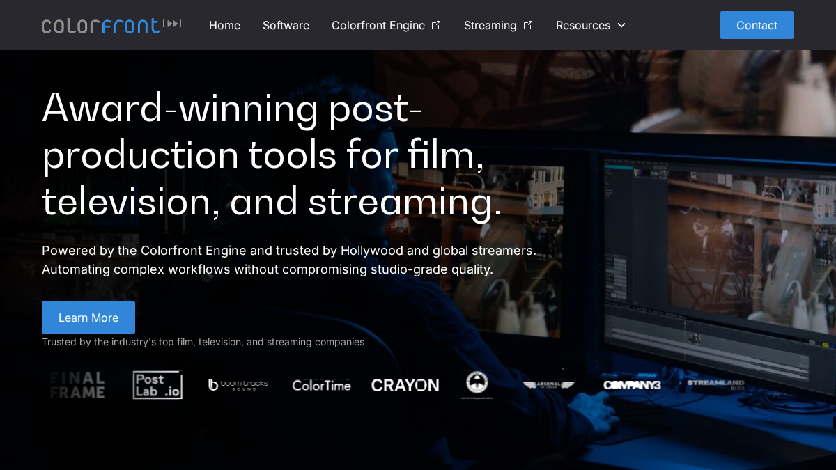 colorfront.com 官网首页截图